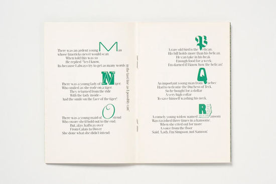 1978 An A-Z of Limericks (Alan Fletcher)