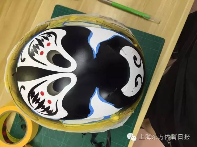 中国国粹扬威里约 自行车&ldquo;脸谱头盔&rdquo;这么来