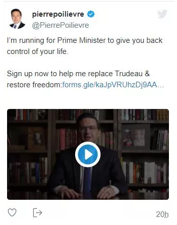 特鲁多悬了？这位帅哥有意参选总理 &ldquo;师从&rdquo;哈珀