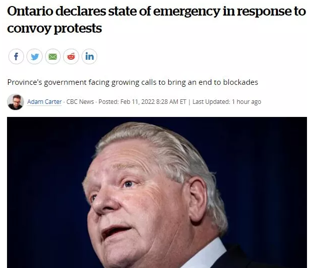 突发!安省紧急状态!拜登介入 事态进一步严重 突发!安省紧急状态!拜登介入 事态进一步严重