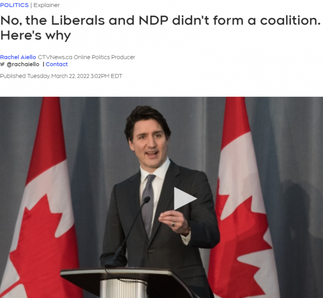 自由党和NDP没有联盟 特鲁多没想分享权力 自由党和NDP没有联盟 特鲁多没想分享权力