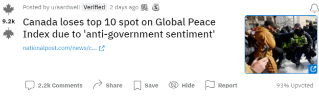 排名引争论:加拿大正美国化 政治恐怖 暴力示威 排名引争论:加拿大正美国化 政治恐怖 暴力示威