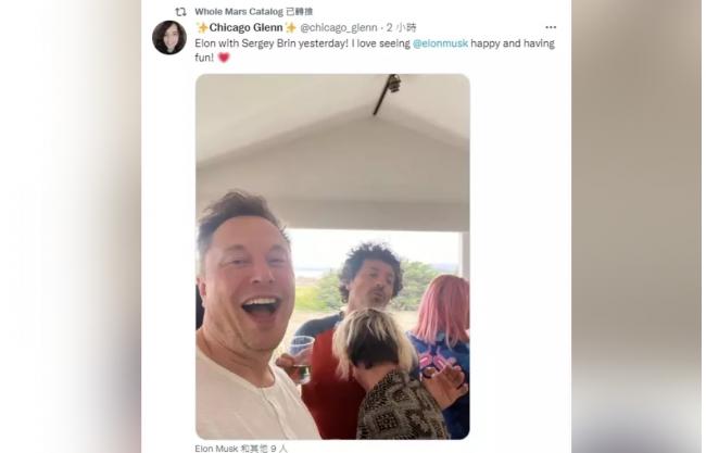 马斯克大动作消毒 发表与布林2小时前开心合照 马斯克大动作消毒 发表与布林2小时前开心合照