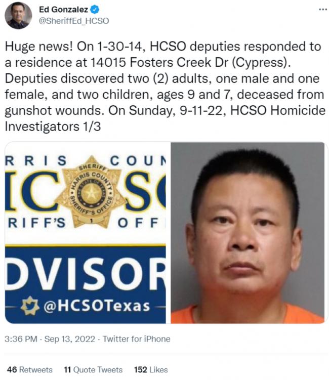 八年后终有结果!震撼华人社会的灭门案凶嫌被捕 八年后终有结果!震撼华人社会的灭门案凶嫌被捕