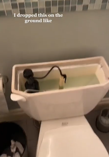 社死！大温妹子第一次去男友家 就把马桶给堵了