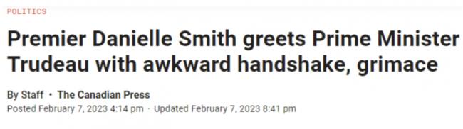 尴尬!特鲁多与省长握手遇冷!被疑传递重要信号 尴尬!特鲁多与省长握手遇冷!被疑传递重要信号