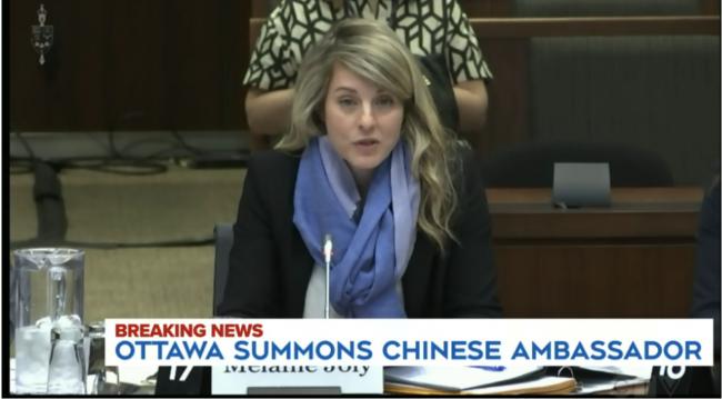 加拿大召见中国大使 不排除驱逐外交官 中方回应 加拿大召见中国大使 不排除驱逐外交官 中方回应