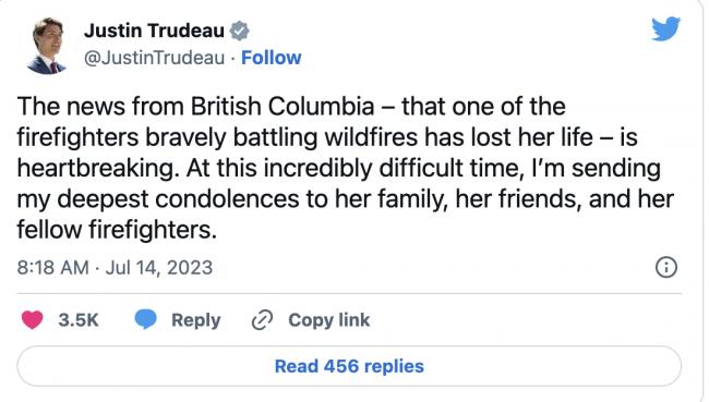 &ldquo;一位了不起的妹妹！&rdquo;BC19岁女消防员以身殉职！今年山火史无前例&hellip;