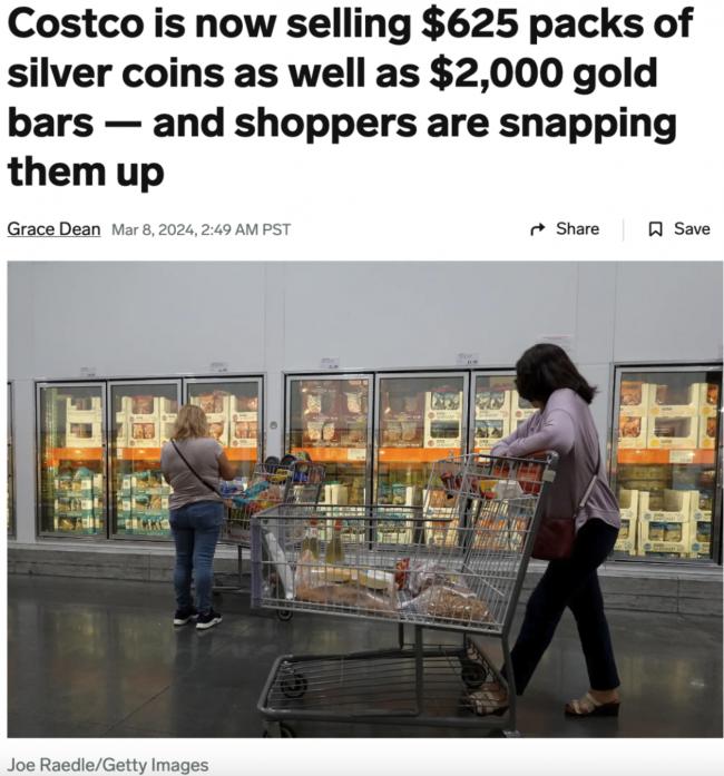 Costco金条卖到爆！又开始卖银币！背后有深意&hellip;
