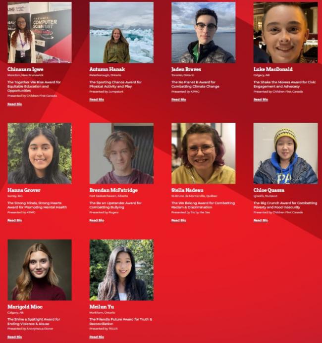 加拿大华人女孩被评为加拿大十大年轻变革者之一 加拿大华人女孩被评为加拿大十大年轻变革者之一