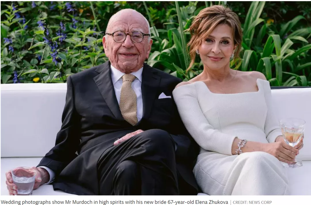 默多克又结婚了!媒人邓文迪、章子怡前男友出席婚礼
