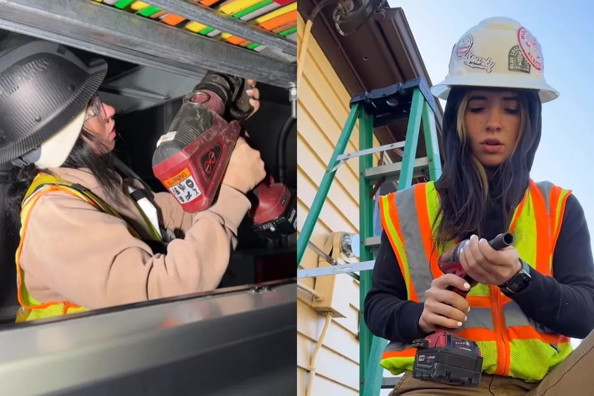 美高学历辣妹果断放弃从医 转职电工爆红年薪逾20万