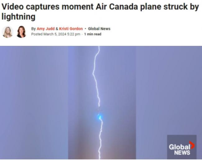 来自地狱的航班!客机遭闪电击中,如自由落体急坠 来自地狱的航班!客机遭闪电击中,如自由落体急坠