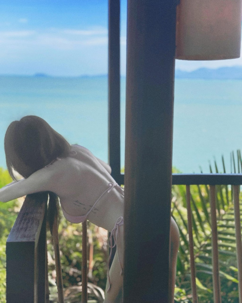 至于第二张单人照更让民流鼻血,郭书瑶俯身挨住栏杆,露出性感半胸,泳裤正好被柱子遮挡,美臀若隐若现。 至于第二张单人照更让民流鼻血,郭书瑶俯身挨住栏杆,露出性感半胸,泳裤正好被柱子遮挡,美臀若隐若现。