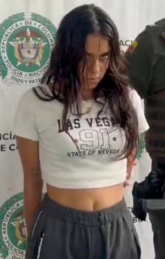 哥伦比亚警方逮捕Karen。(Policia nacional de colombia) 哥伦比亚警方逮捕Karen。(Policia nacional de colombia)
