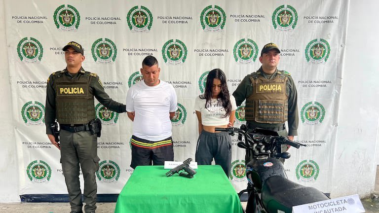 哥伦比亚警方逮捕Karen。(Policia nacional de colombia) 哥伦比亚警方逮捕Karen。(Policia nacional de colombia)