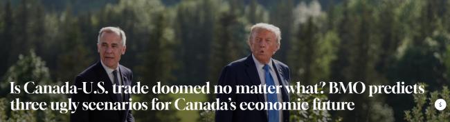 惨烈!BMO曝加美贸易最坏情景:加拿大遭毁灭打击 惨烈!BMO曝加美贸易最坏情景:加拿大遭毁灭打击