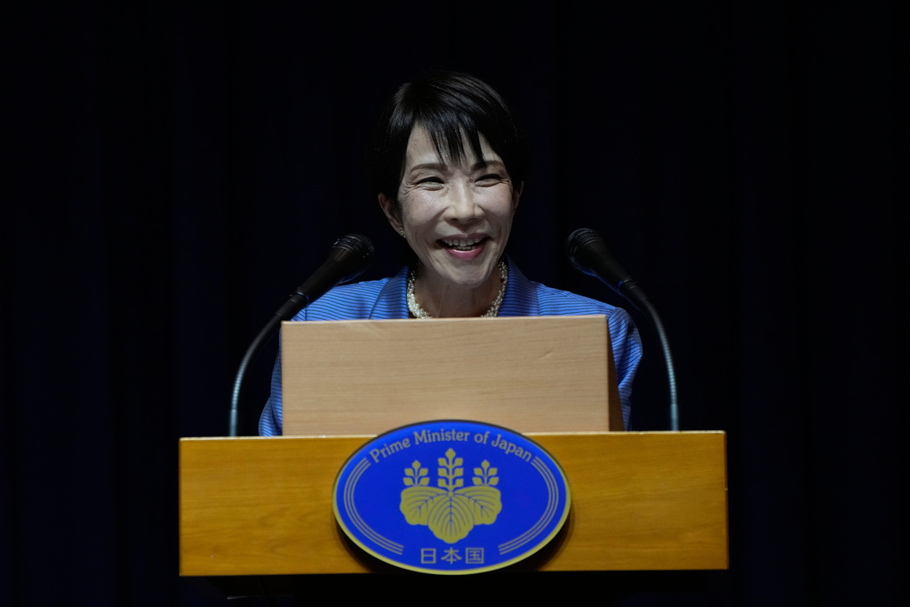 高市早苗表示如台湾有事，日本或将面临存亡危机。美联社