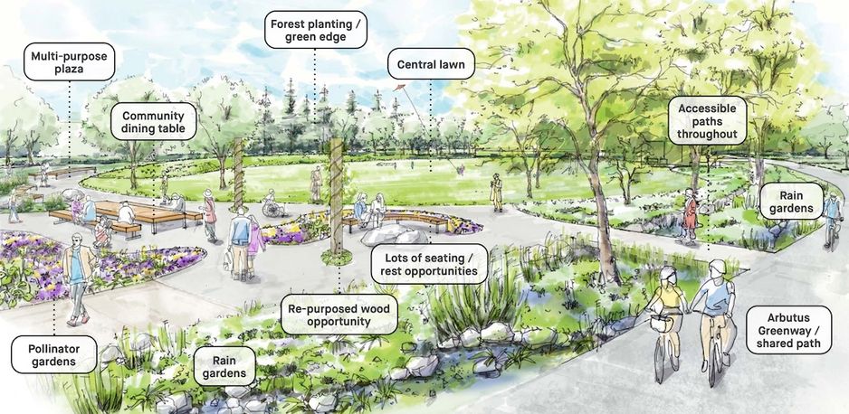 公园设计示意图