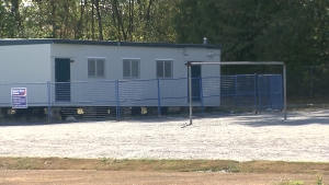 素里市的一间可移动教室。(CityNews 图片)