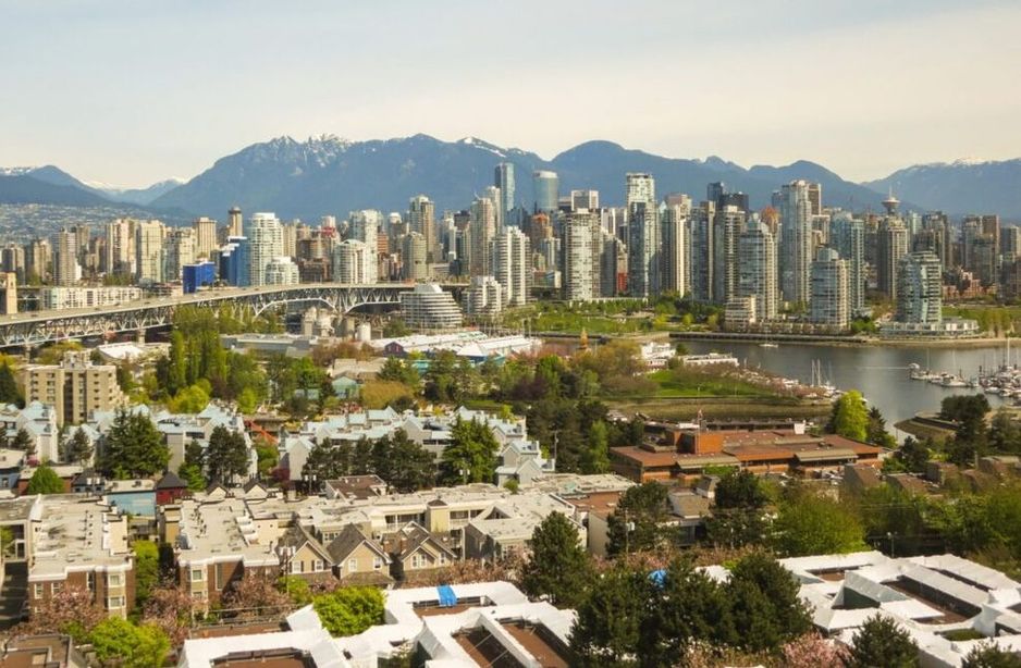 温哥华城市天际线