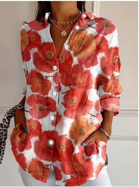 充满活力大花衬衫$13.03