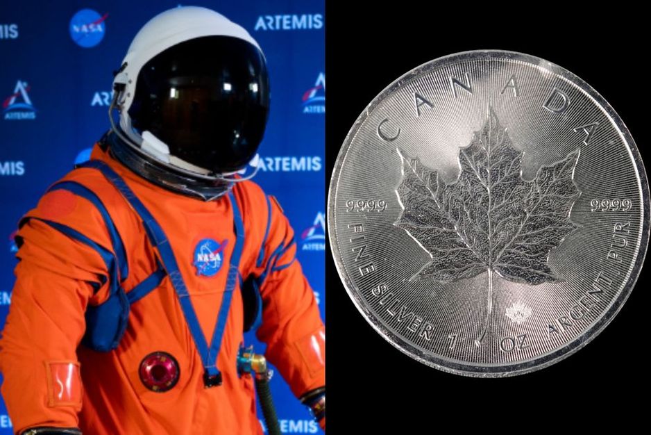 加拿大的新款阿尔忒弥斯 II 号宇航员夜光纪念币