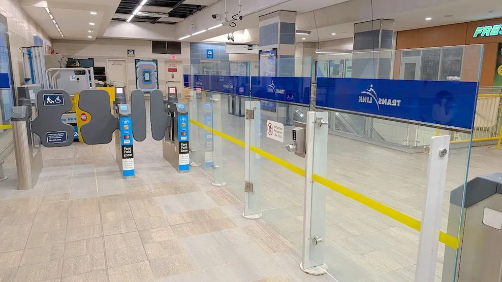 skytrain yaletown roundhouse station fare gates