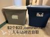 户外桌子，大号整理胶箱