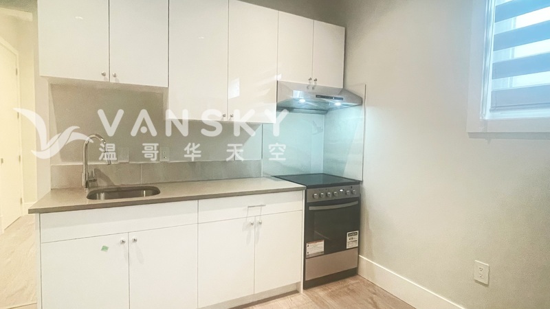 列治文中央冷气、地暖独立出入全新一房一厅 