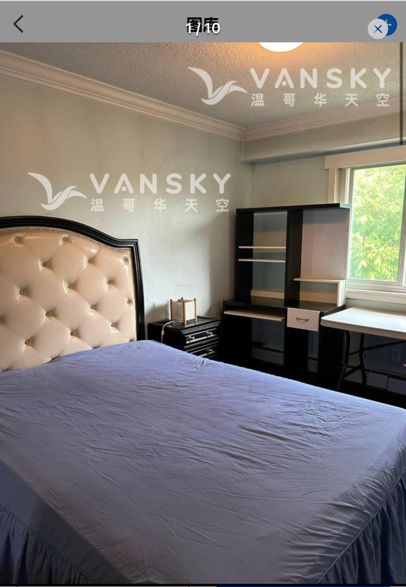 出租列治文中心单人房，即可入住，850全包