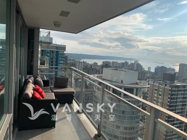 Downtown 两房两卫一厅一Den出租