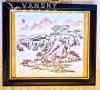名画家陈伯亮山水画包框$100 ( 50x46 cm )