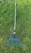 杂草/落叶钢耙、花园工具、八齿钢耙、大拖把、床架
