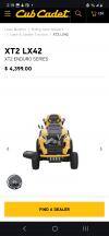 卖全新割草拖拉机cub cadet xl42